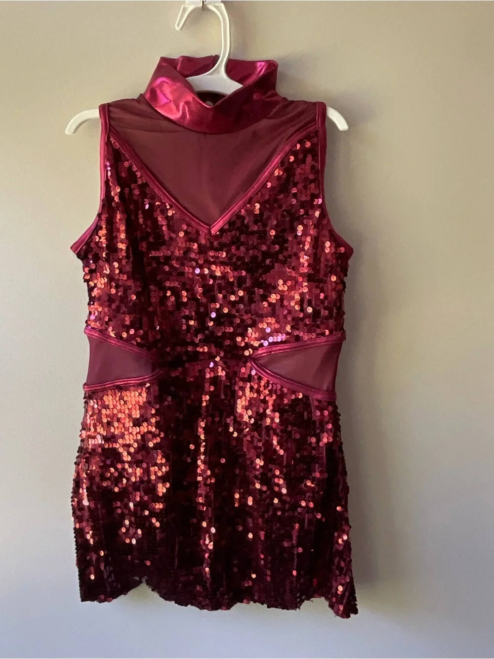Balera Ultra Sparkle Dress in Black Cherry